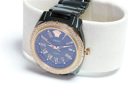 versace ceramic diamond watch